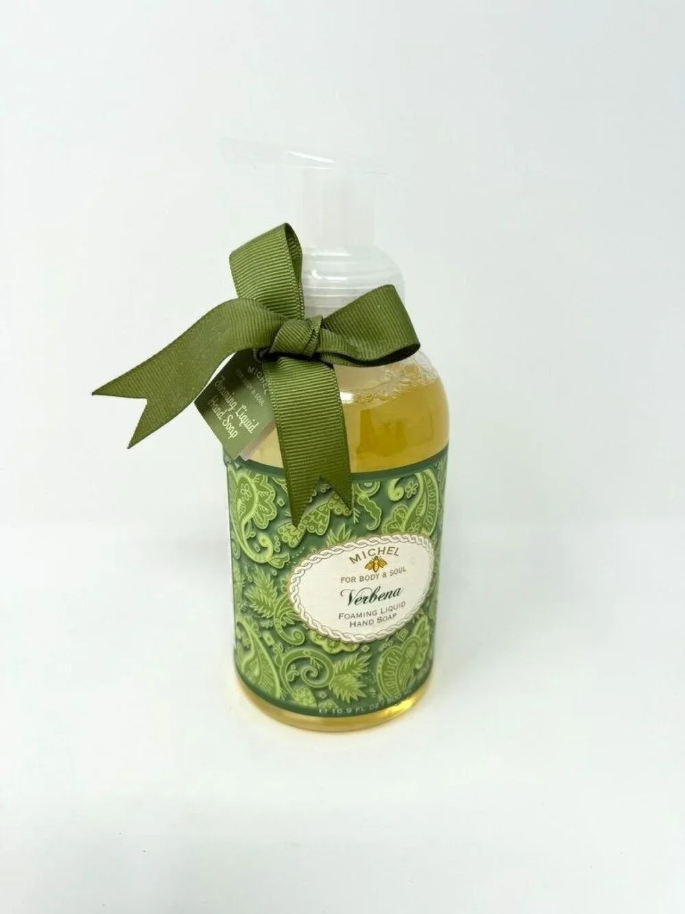 Michel For Body & Soul Verbena Foaming Hand Soap 16.9 Oz Shea Butter Aloe Vera